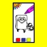 SpobgeBob Halloween Coloring Book